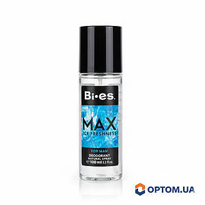 Дезодорант парфумований для чоловіків Bi-es Max Ice Freshness 100 мл — Свіжий аромат та надійний захист