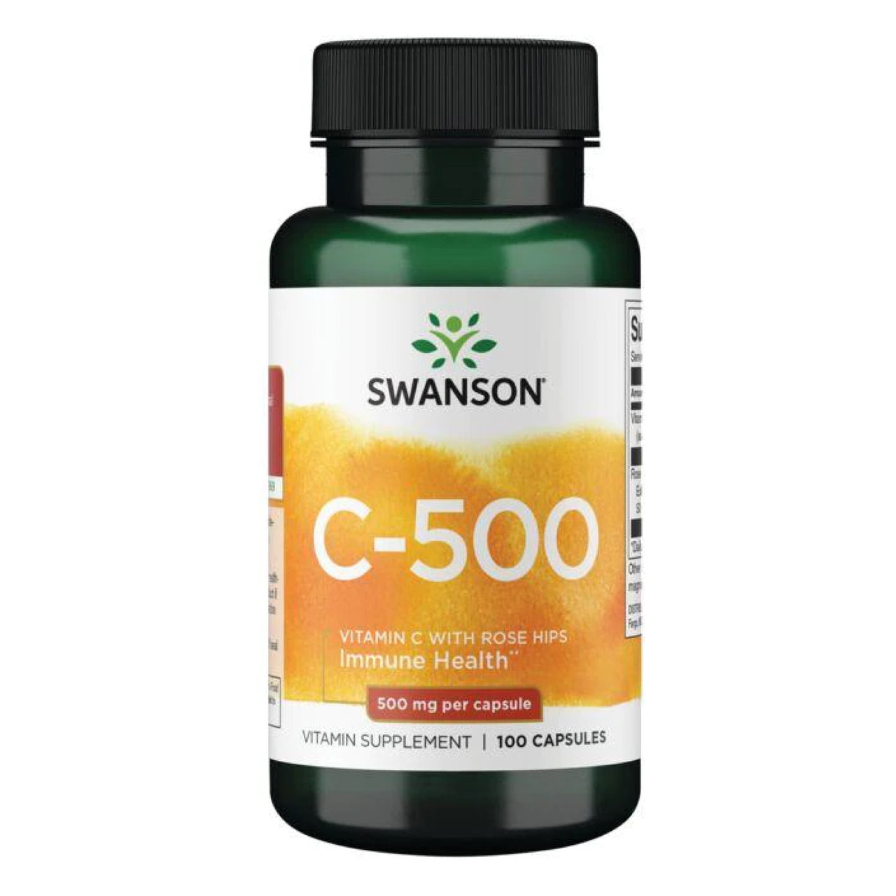 Vitamin C with Rose Hips 500 mg - 100 caps, фото 1