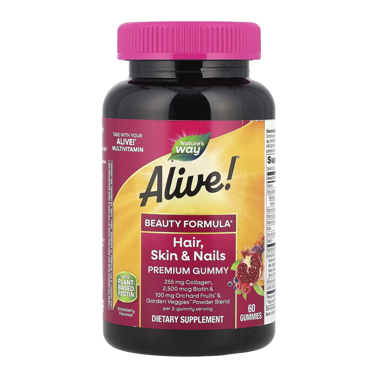 Hair, Skin and Nails with Collagen - 60 gummies Strawberry, фото 1