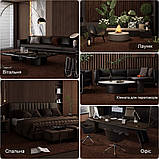 Самоклеючий теплий ковролін «Коричневий» 50×50 см для підлоги | Коврова вінілова плитка, миюча, водостійкаа, фото 6