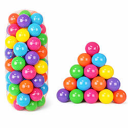 Набір кульок для сухого басейну, 100 шт, 8 см / Пластикові кульки для басейну / Кульки для дитячого манежу