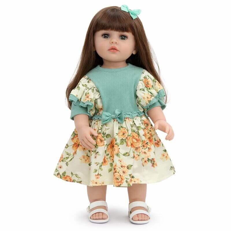 Лялька Реборн Baby Doll 55 см музична — реалістична інтерактивна лялька з аксесуарами, дихає, плаче, AD8819-107, фото 1