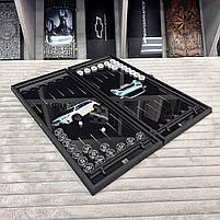 Нарди скляні в металевому корпусі Toyota 61х27см, фото 7