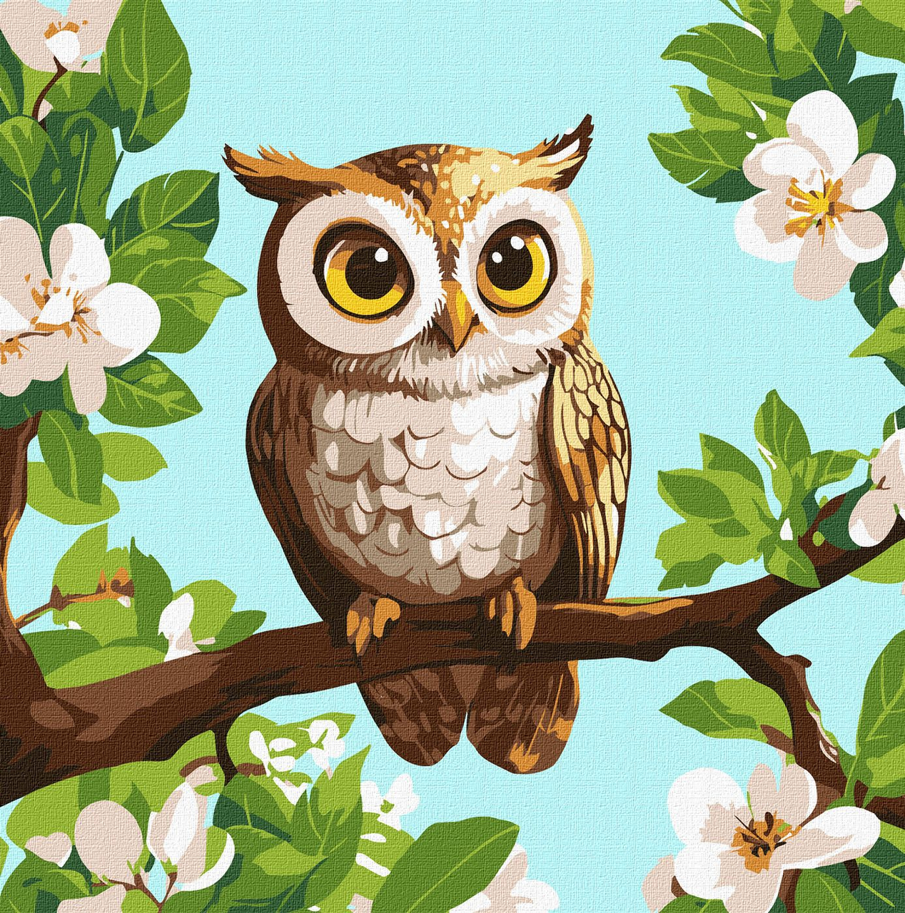 Набір для розпису по номерах "Лісова варта" 30х30см, фото 1