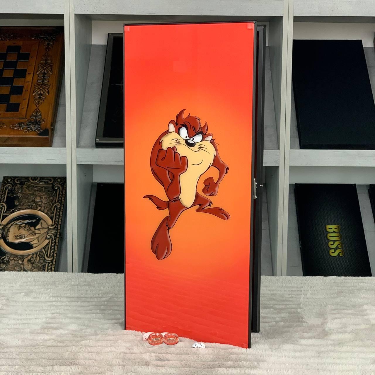 Нарди зі скла в металевому каркасі 61×27×5см, фото 1