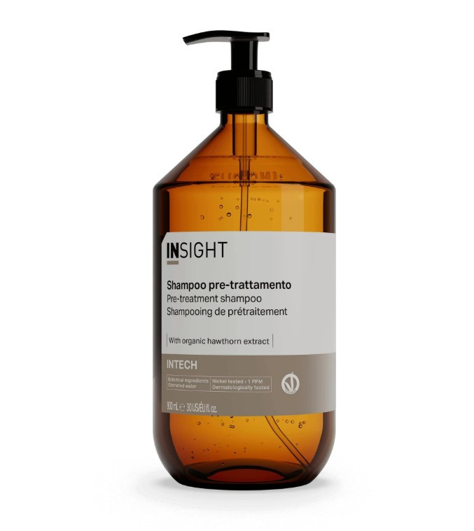 Технічний шампунь для глибокого очищення волосся Insight Intech Pre-Treatment, 900 мл, фото 1