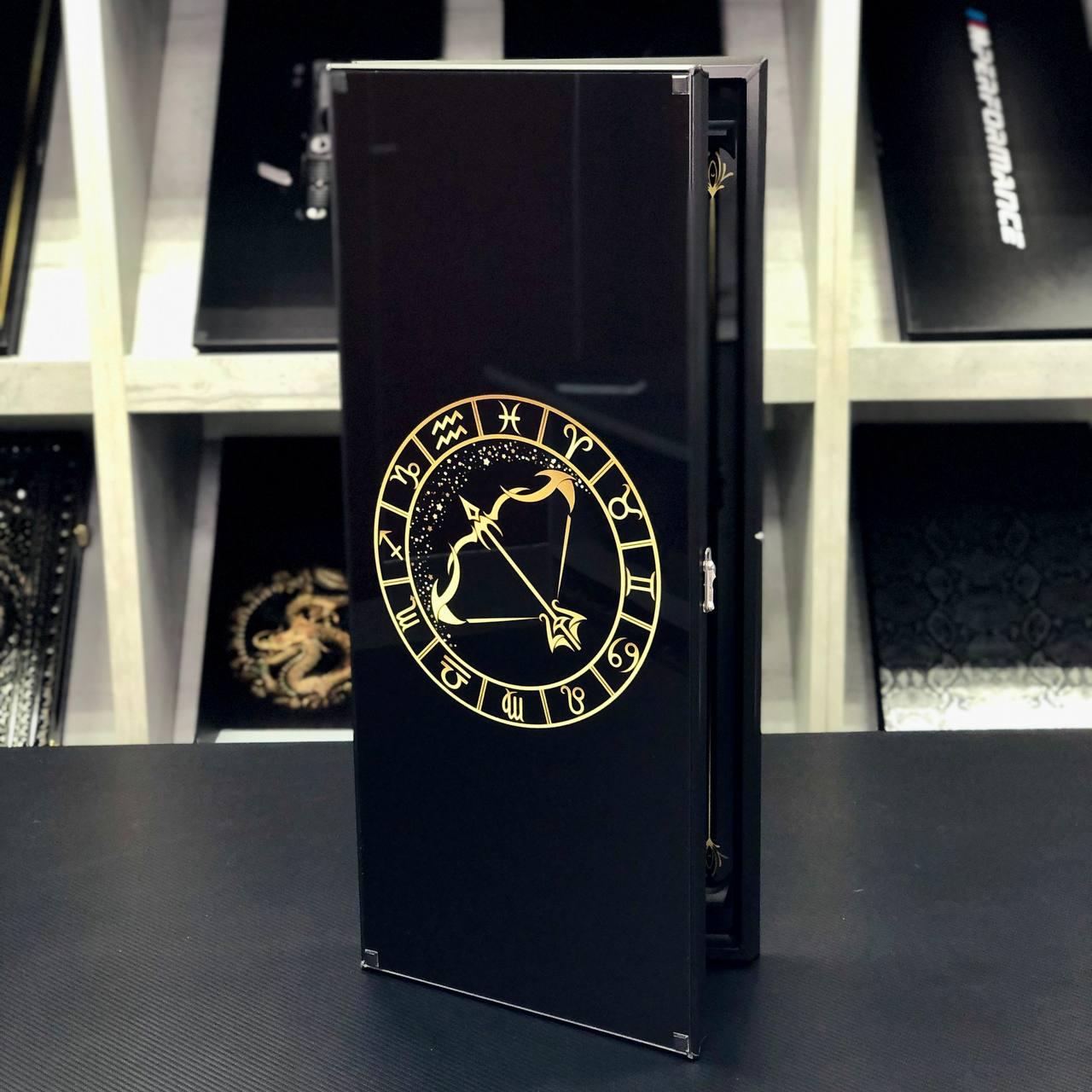 Нарди зі скла Стрілець 61×27×5см, фото 1