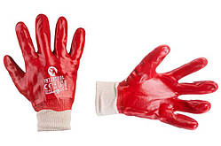 Рукавички Intertool Мастилостійка 26 см х 10.5" (червона) (6 шт.)