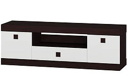 Тумба під телевізор Еверест Соната 1500 венге + білий
