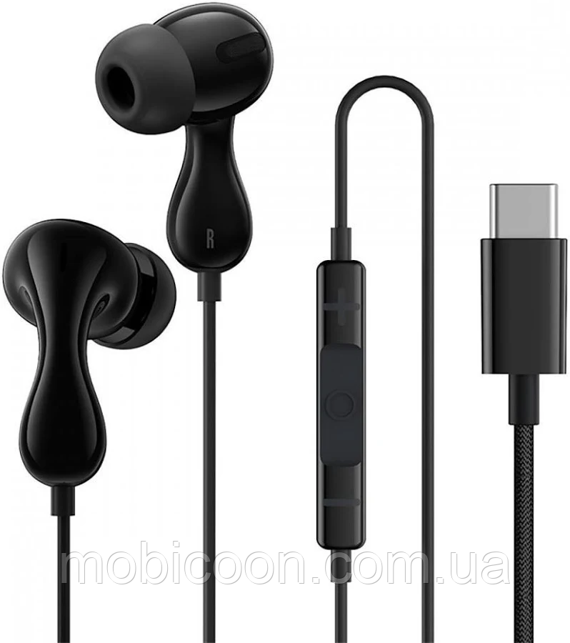 Дротові навушники Baseus Encok CZ20 Type-C Wired Earphones Чорні, фото 1