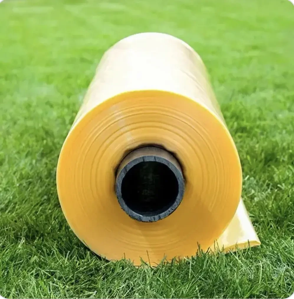 Плівка для парників і теплиць 200 мкм, 3м завширшки, уф-стабілізація 12 місяців, (жовта)., фото 1