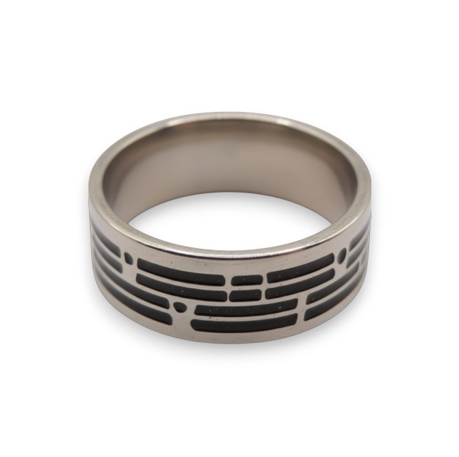 Чоловіча каблучка з нержавіючої сталі Estilo0545 розмір 18, фото 1