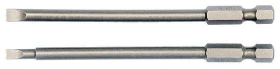 Комплект насадок викруткових 2 шт шліц SL4 ,SL5 x 100 мм YATO, фото 1