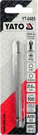 Насадка викруткова "Philips" PН2 x 100 мм YATO, фото 1