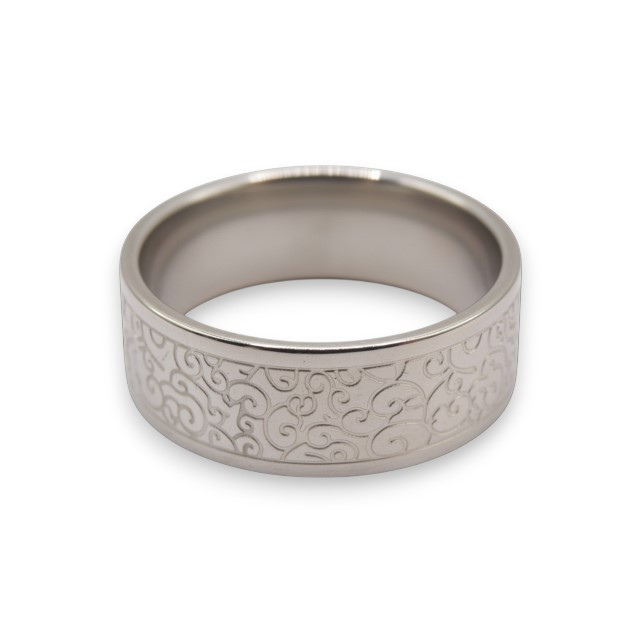 Чоловіча каблучка з нержавіючої сталі Estilo0565 розмір 18, фото 1