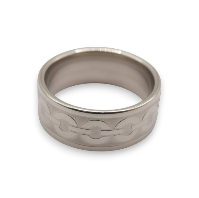 Чоловіча каблучка з нержавіючої сталі Estilo0567 розмір 17, фото 1