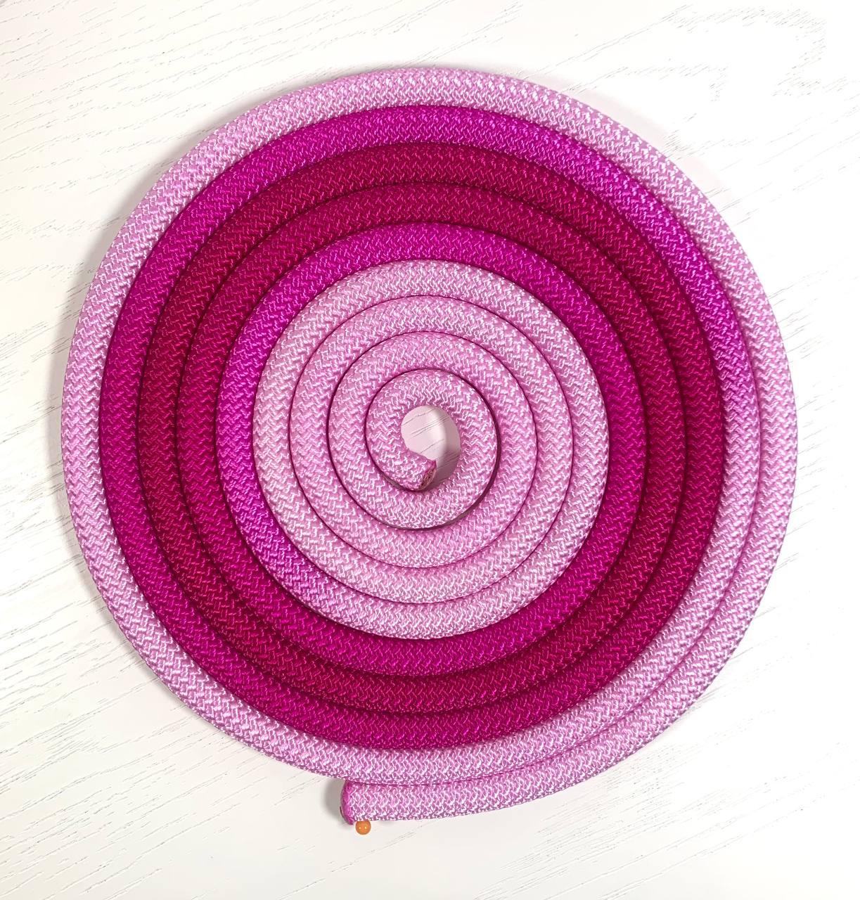 Скакалка Pastorelli для гімнастики 3м New Orleans col. Fuxia-Pink FIG 04261, фото 1