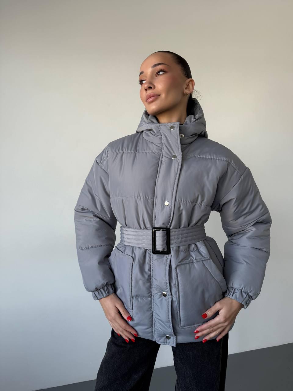 Куртка жіноча стильна демісезонна утеплювач синтепон 250 (Норма), фото 1