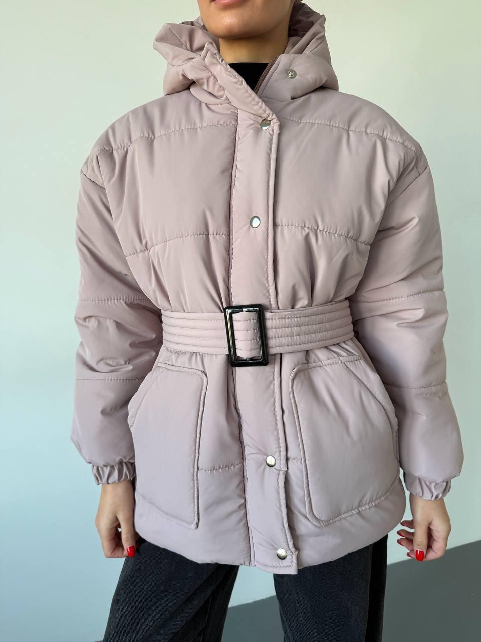Жіноча куртка стильна демісезонна утеплювач синтепон 250 (Норма), фото 1