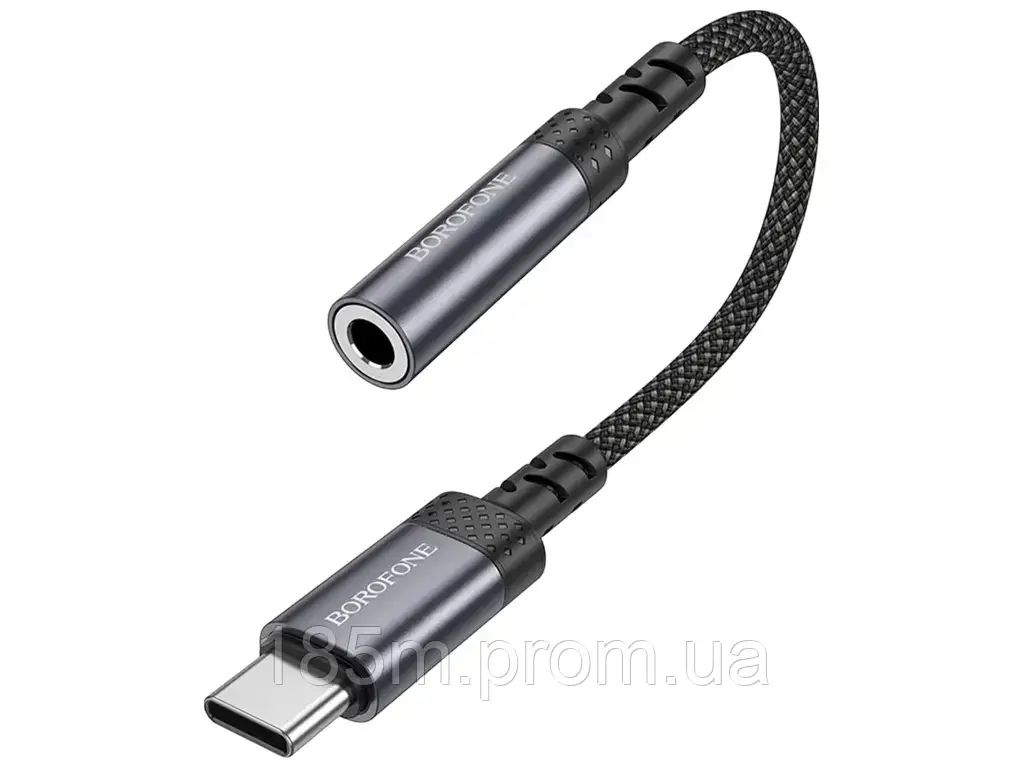 Кабель Перехідник BOROFONE BV24 Type-C to AUX 3.5, фото 1