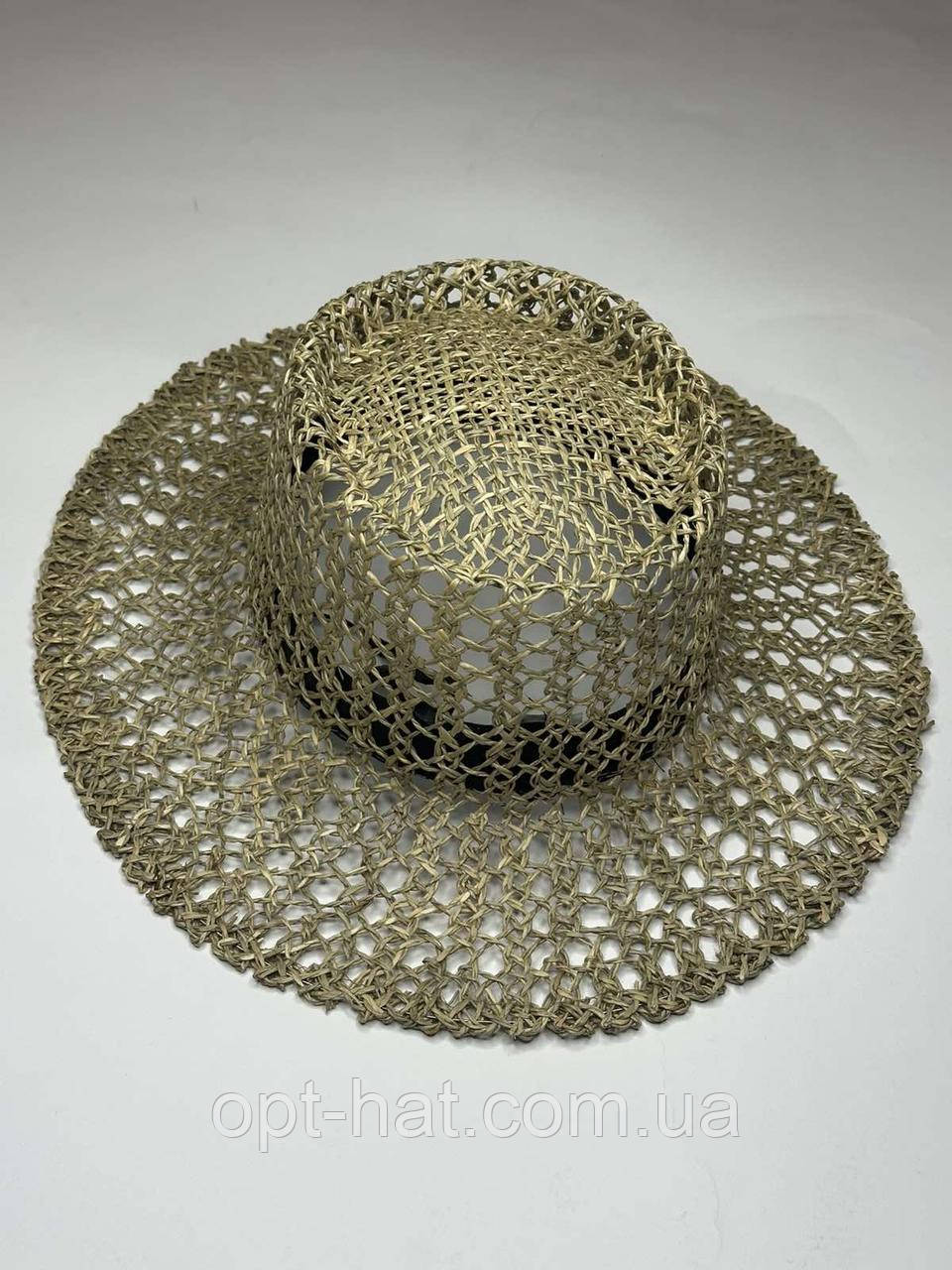 Капелюх канотьє з трави, фото 1