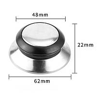 Набір універсальних змінних ручок для кухонних кришок 3 шт чорні 29585, фото 2