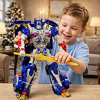 Трансформер Crazed Оптимус Прайм 28 см — великий робот-трансформер, вантажівка, іграшка Transformers, арт. W8836C, фото 3