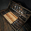 Набір шампурів для люля кебаб у дерев'яному кейсі "Люля Мастер", фото 2