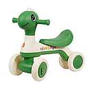 Велобіг дитячий JOY 4-х колісний DN-01183 озвучка Українською та підсвітка Зелений, фото 2