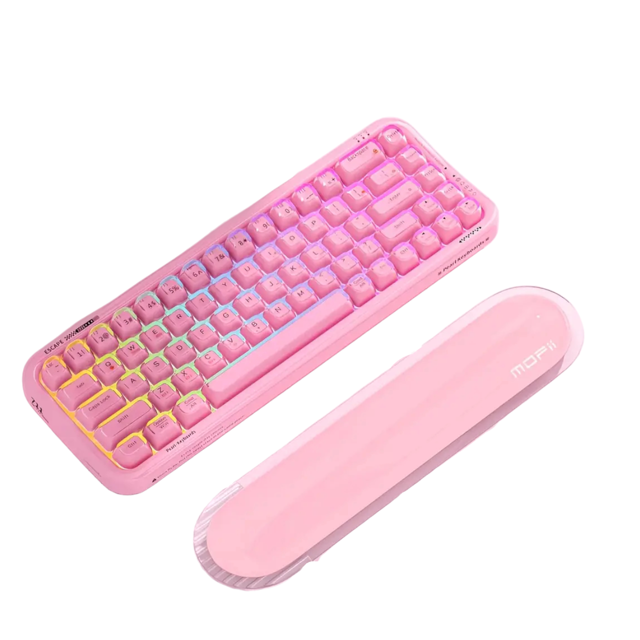 Клавіатура Mofii Pearl SK-711 з підставкою під зап'ястя Pink