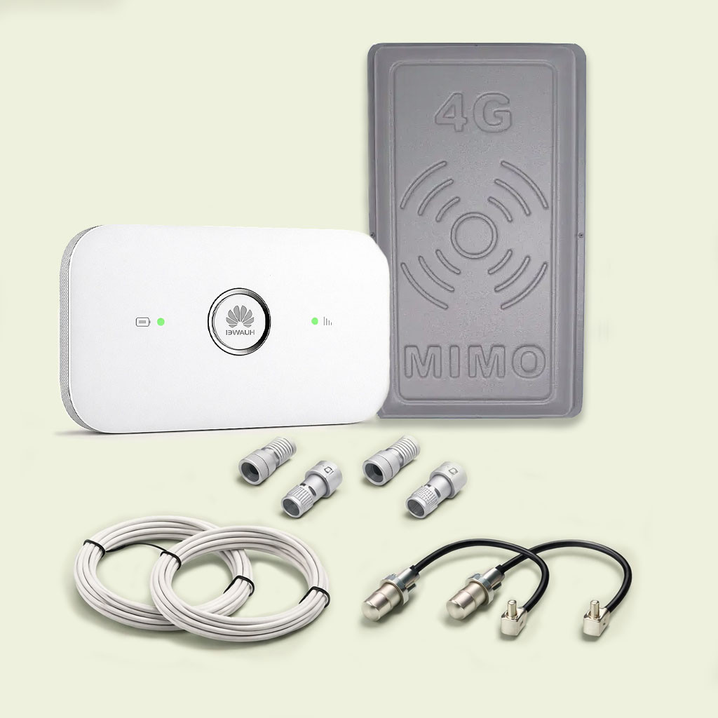 Комплект 4G роутер Huawei 5573 + RNet MIMO антена 2Х17 Дб, фото 1