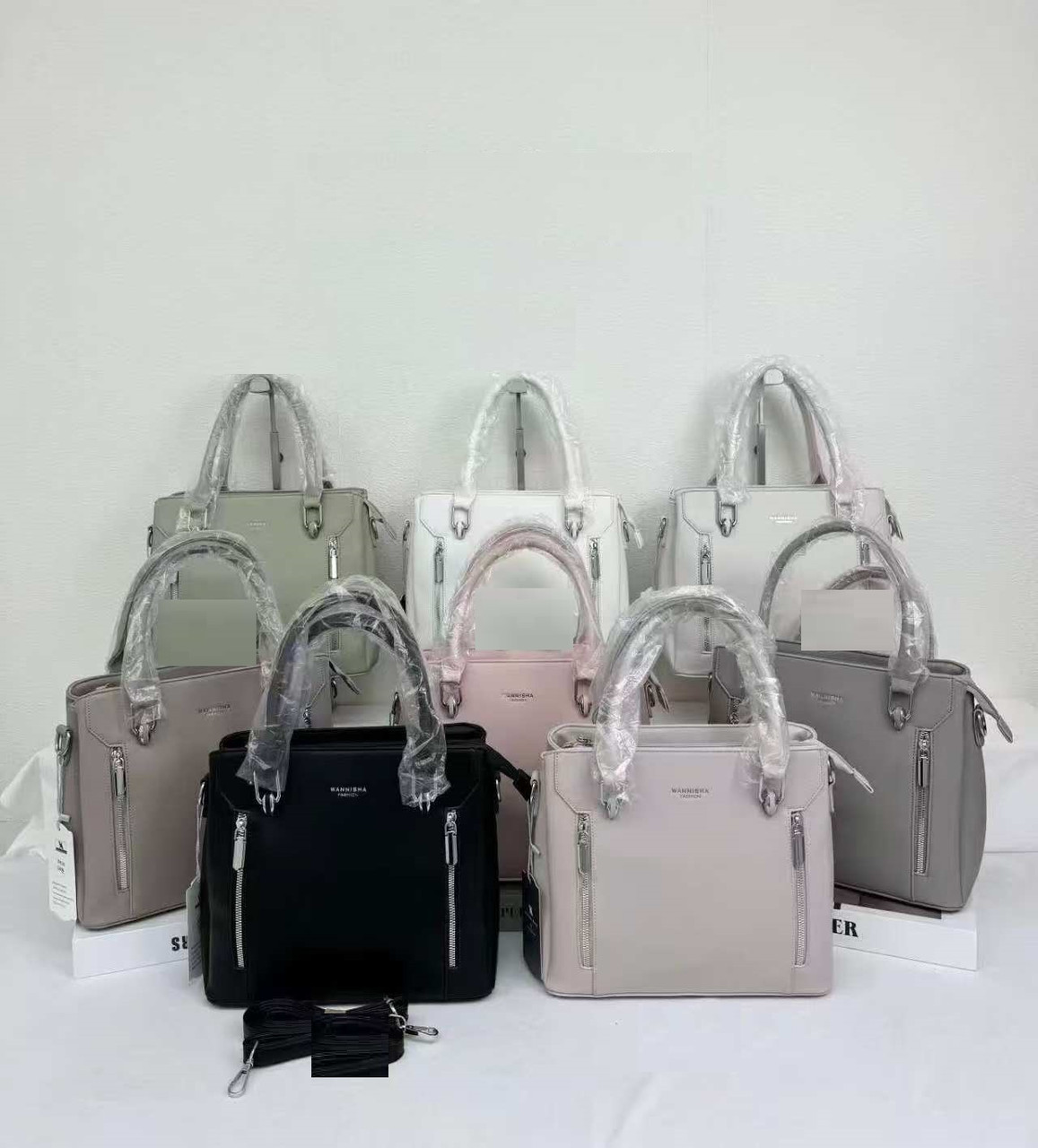 Сумка жіноча ділова на блискавці зі штучної шкіри у різних кольорах Fedya, фото 1