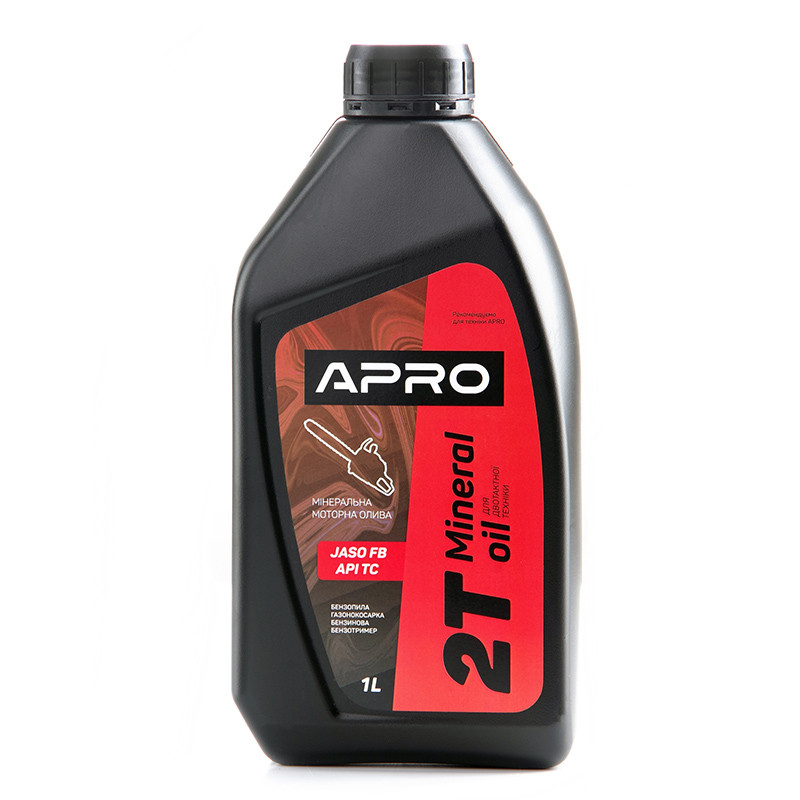 Олива для двотактних двигунів мінеральна 1л APRO, фото 1
