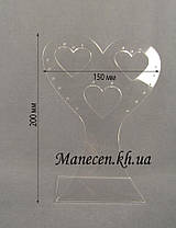 Підставка під сережки серце (КРВ-50), фото 3