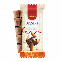 Шоколадна плитка  Десерт молочний з арахісом 80г