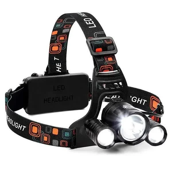 Налобний ліхтар High Power Headlamp 3xT6, фото 1