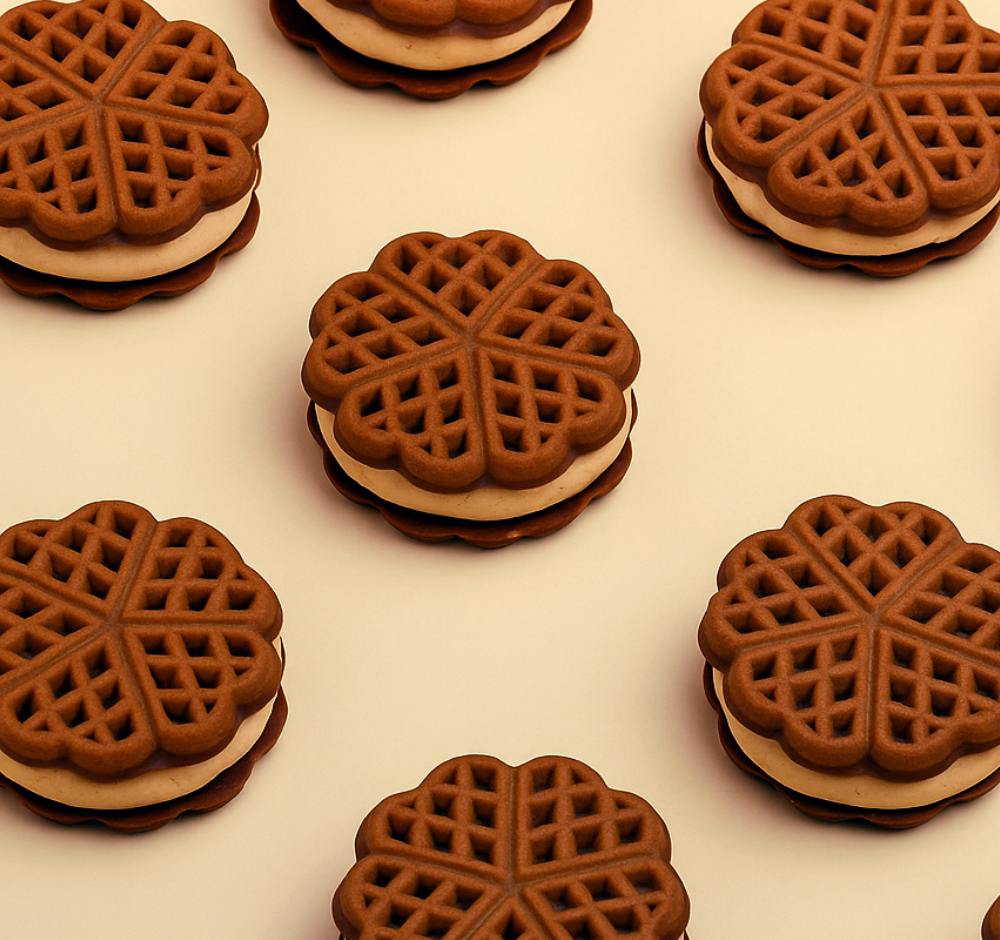 Печиво Мереживко зі смаком карамелі 1.3 кг TM Really ENJOY, фото 1