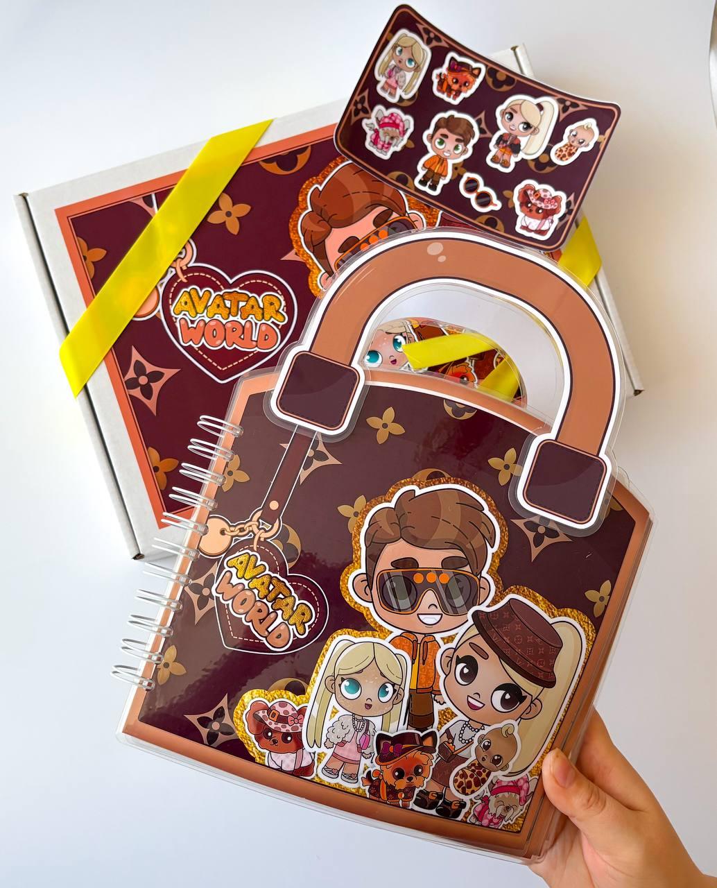 Подарунковий бокс альбом Avatar world Сімейний будиночок сумочка тока бока, фото 1