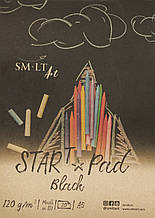 Склейка для рисунку STAR T 120г/м2 20л чорний папір SM-LT Art