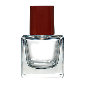 Флакон Cube 30 ml скляний з коричневою кришкою "Tammy"