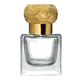Флакон Cube 30 ml скляний з кришкою "Reyna Gold"