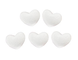 Набір пінопластових сердець 6х3см 5шт