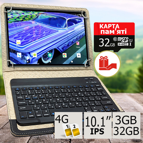 4G Планшет-ноутбук ASUS Z101NEW 10.1" IPS, 2 Sim з 4G, 3GB/32GB + Чохол із Bluetooth клавіатурою та Карта пам'яті 32ГБ