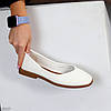 М'які білі балетки натуральна шкіра флотар колір на вибір, фото 4