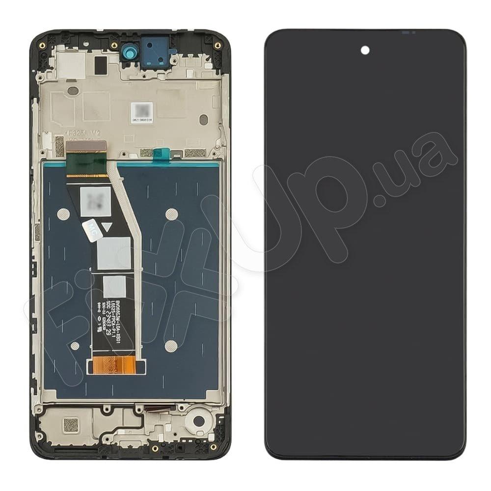Дисплей для Motorola XT2423 Moto G24, з тачскрином і рамкою в зборі, колір чорний
