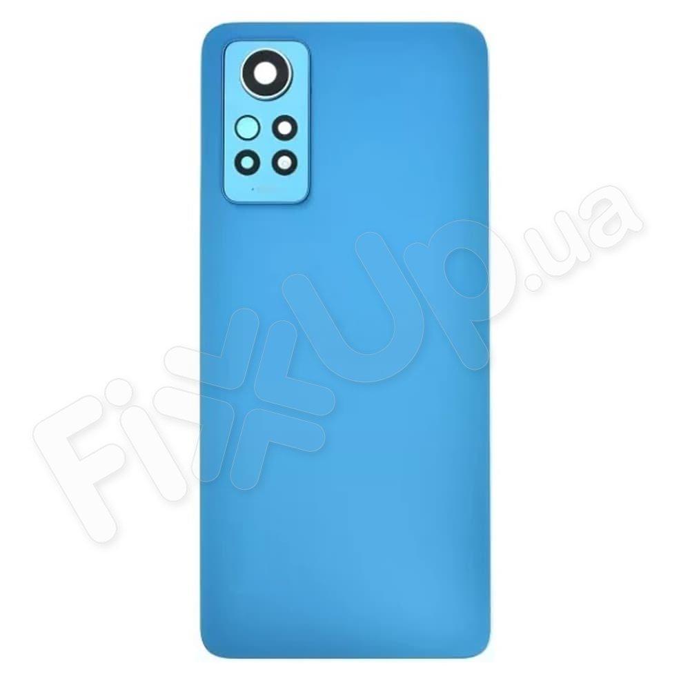 Задня кришка для Xiaomi Redmi Note 12 Pro 4G, зі склом камери, колір синій