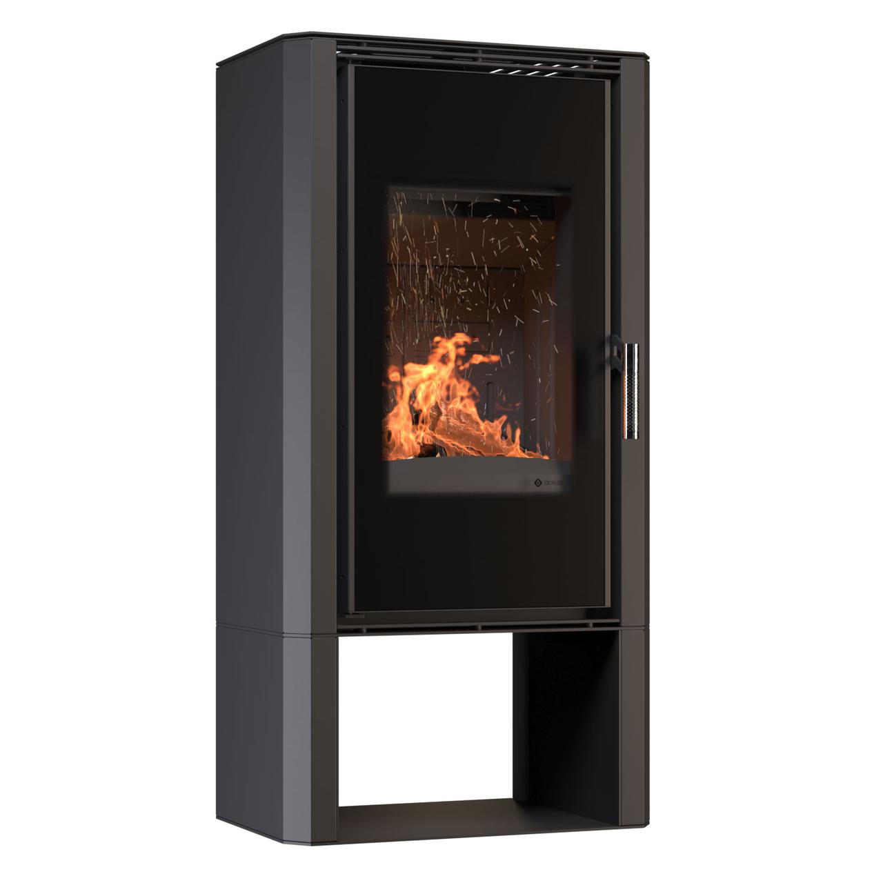 Сталева піч BOKAR Aston WD 4380 ( 9,0 kW ) black ceramatex, фото 1