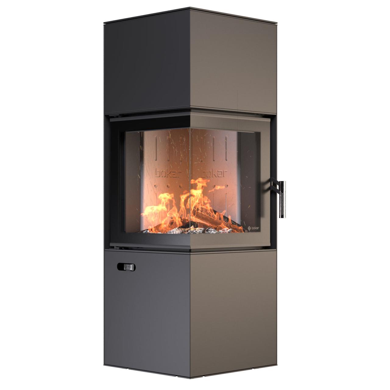 Сталева піч BOKAR Forum (9,2 kW) White Ceramtex, фото 1