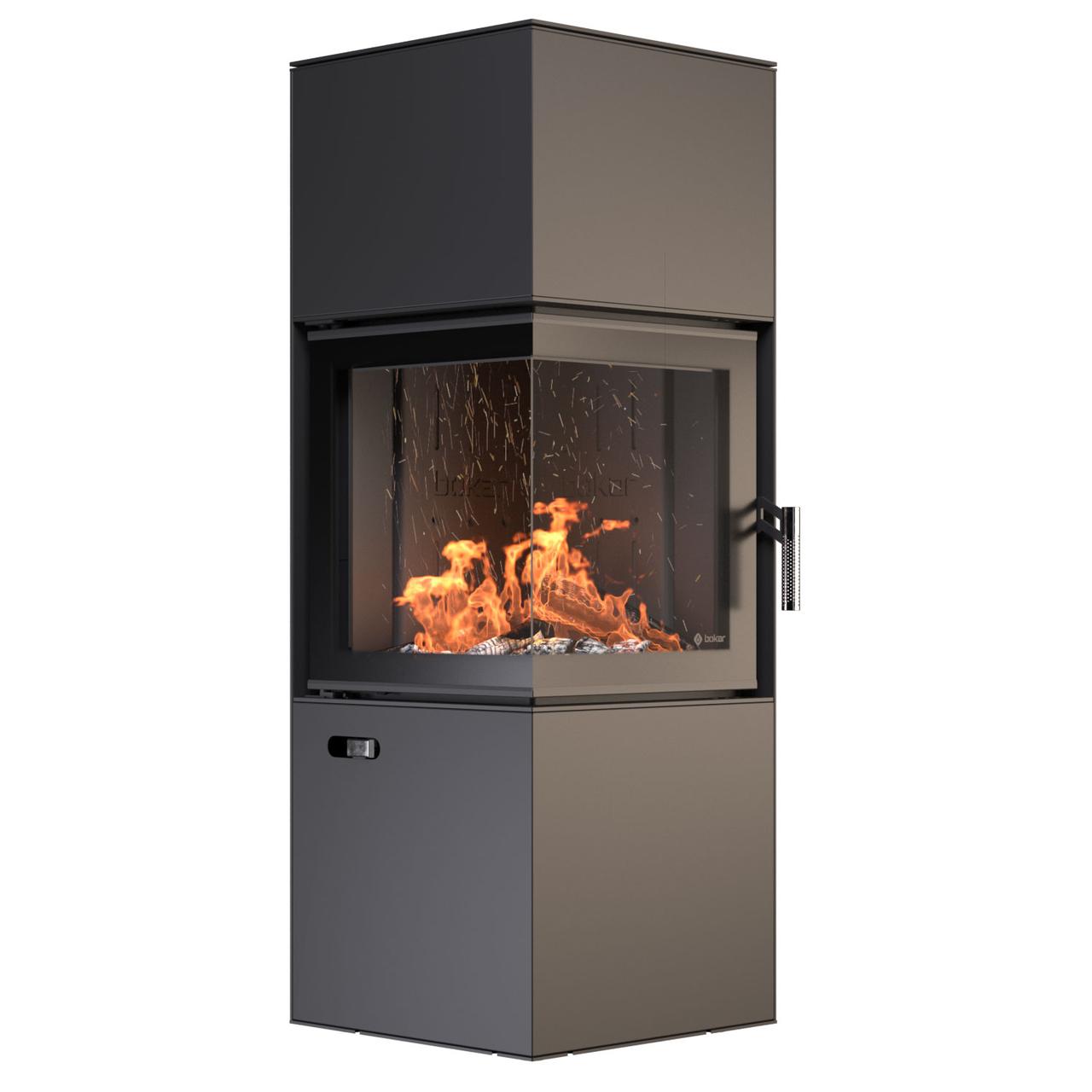 Сталева піч BOKAR Forum (9,2 kW) Black Ceramtex, фото 1