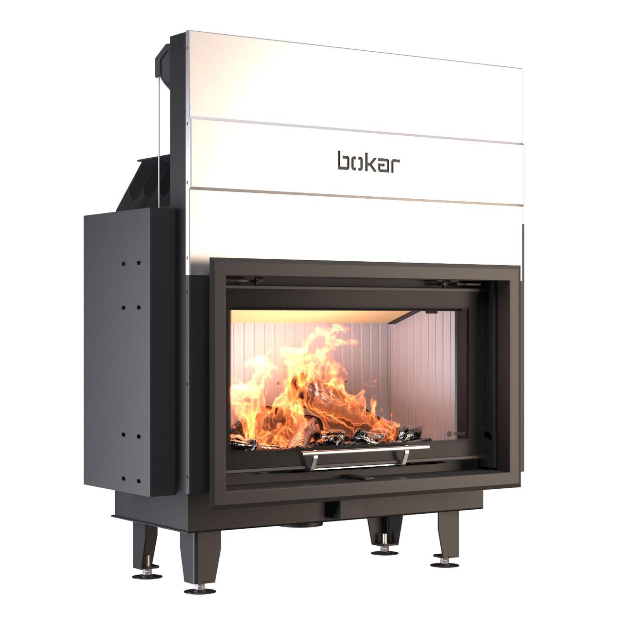 Камінна топка BOKAR 9050G (19,1 kW ) white ceramatex, фото 1